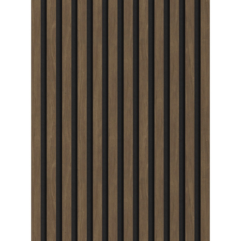 Mexen Lam-F akustické steny lamely 275 x 30 cm, plsť 8 mm, technická dyha, Kakao Orech - S105-275307-3015-018