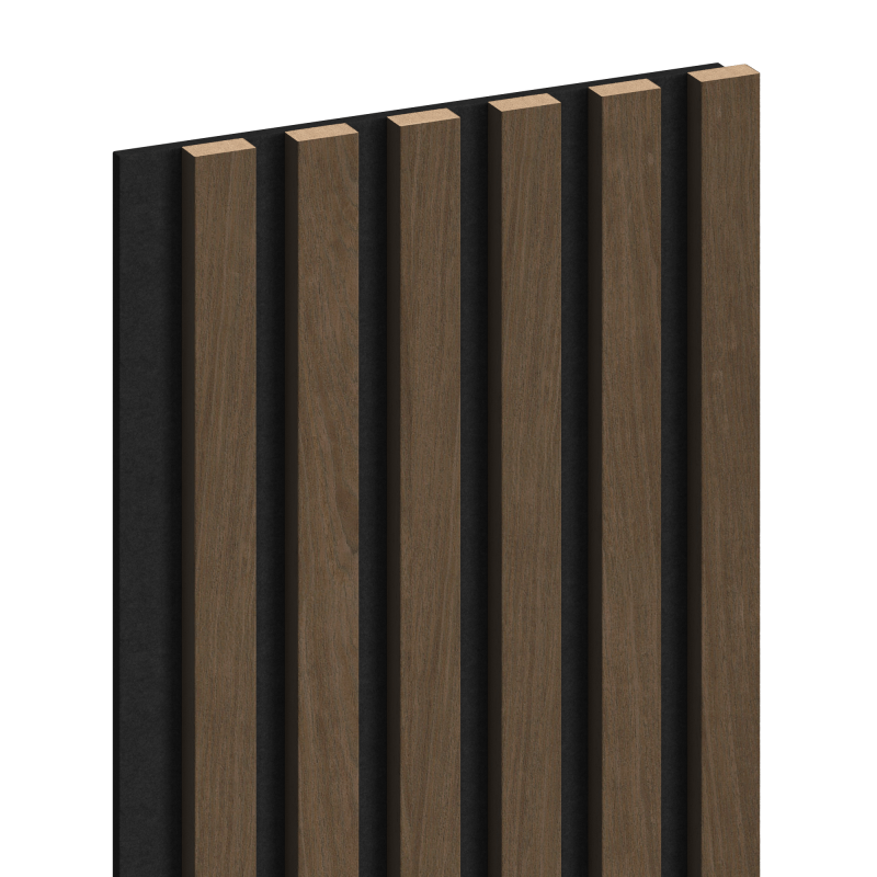 Mexen Lam-F akustické stenové lamely 275 x 30 cm, plsť 8 mm, technická dyha, Orech Espresso - S105-275307-3015-019