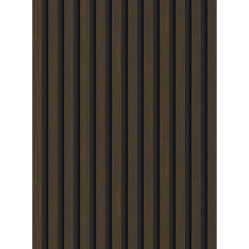 Mexen Lam-F lamele steny akustické 275 x 30 cm, plsť 8 mm, technická dyha, Orech Pálený - S105-275307-3015-024