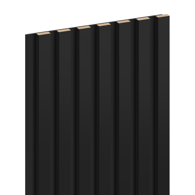 Mexen Lam-B lamely na stenu 275 x 31,5 cm, doska HDF 4 mm, Čierny Lesk - S100-275317-2812-055