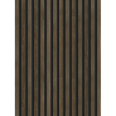 Mexen Lam-B nástenné lamely 275 x 31,5 cm, HDF doska 4 mm, Dub Espresso - S100-275317-2812-065