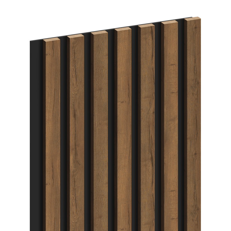 Mexen Lam-B stenové lamely 275 x 31,5 cm, HDF doska 4 mm, Dub Mocca - S100-275317-2812-074