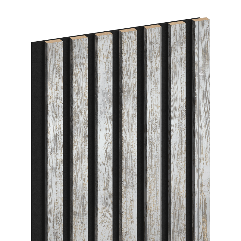 Mexen Lam-F stĺpové akustické lamely 275 x 31,5 cm, filc 6 mm, Biely Dub - S105-275317-2812-064