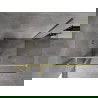 Mexen Mist T sprchový kút s otváracími dverami 115 x 110 cm, transparentný, zlato brúsený - 8A4T-115-110-55-00