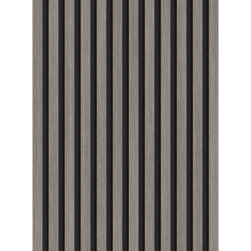 Mexen Lam-B stenové lamely 275 x 30 cm, HDF doska 4 mm, technická dyha, Strieborný Dub - S100-275307-3015-007