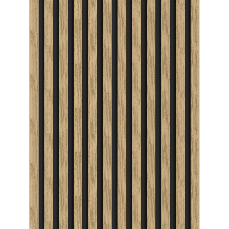 Mexen Lam-B stenové lamely 275 x 30 cm, doska HDF 4 mm, technická dyha, Ľanový orech - S100-275307-3015-015