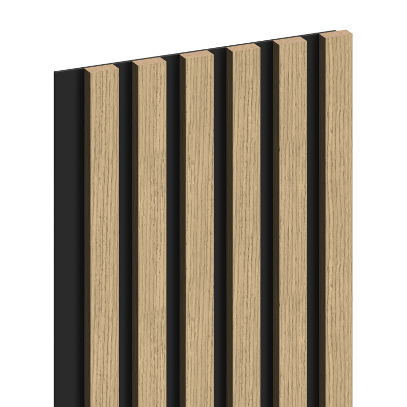 Mexen Lam-B stenové lamely 275 x 30 cm, HDF doska 4 mm, technická dyha, Ľanový orech - S100-275307-3015-015