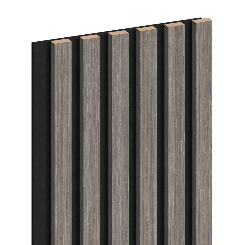 Mexen Lam-F akustické stenové lamely 275 x 30 cm, plsť 8 mm, technická dyha, Strieborný dub - S105-275307-3015-007