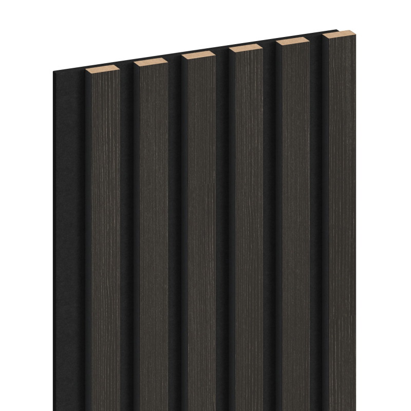 Mexen Lam-F akustické stenové lamely 275 x 30 cm, plsť 8 mm, technická dyha, Striebristý Orech - S105-275307-3015-009