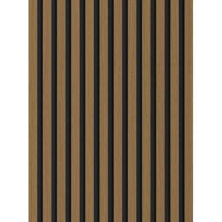 Mexen Lam-F akustické stenové lamely 275 x 30 cm, plsť 8 mm, technická dyha, Zlatý teak - S105-275307-3015-014