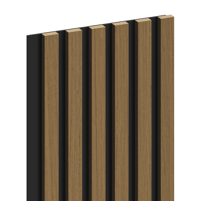 Mexen Lam-B stena lamely 275 x 30 cm, HDF doska 4 mm, technická dyha, Zlatý Teak - S100-275307-3015-014