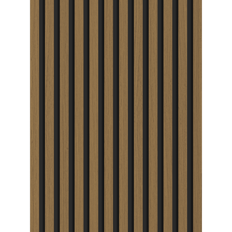 Mexen Lam-B stena lamely 275 x 30 cm, HDF doska 4 mm, technická dyha, Zlatý Teak - S100-275307-3015-014