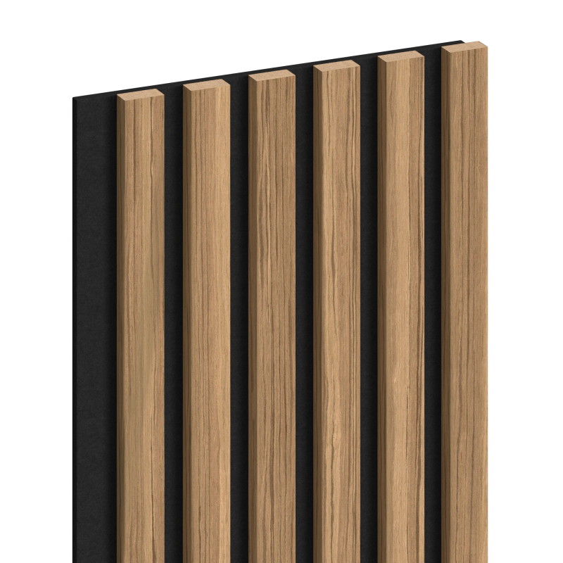 Mexen Lam-F akustické stenové lamely 275 x 30 cm, plsť 8 mm, technická dyha, Svetlý Orech - S105-275307-3015-017