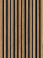 Mexen Lam-F stenové lamely 275 x 30 cm, plsť 8 mm, technická dýha, Svetlý Orech - S105-275307-3015-017