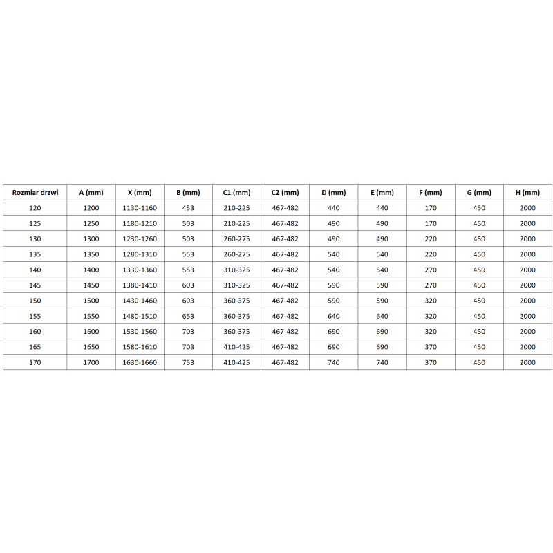 Mexen Mist sprchové dvere s otváraním 160 cm, transparentné, čierne - 8A4-160-001-70-00