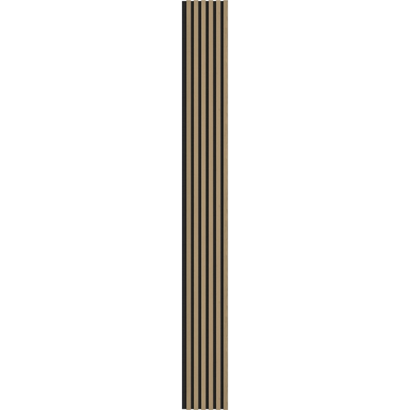 Mexen Lam-F akustické nástenné lamely 275 x 30 cm, plsť 8 mm, technická dyha, Ušľachtilý Dub - S105-275307-3015-004