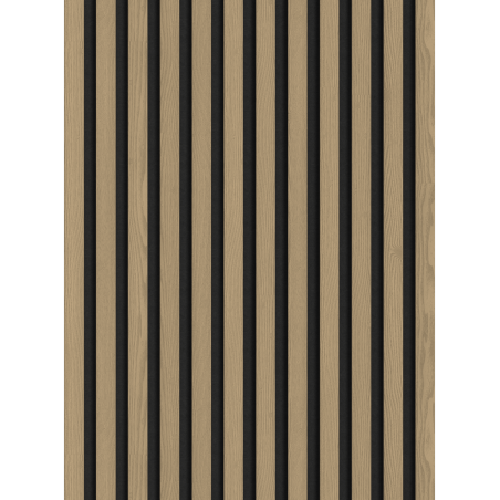 Mexen Lam-F akustické nástenné lamely 275 x 30 cm, plsť 8 mm, technická dyha, Ušľachtilý Dub - S105-275307-3015-004