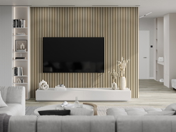 Mexen Lam-F akustické stenové lamely 275 x 30 cm, plsť 8 mm, technická dyha, Pieskový Dub - S105-275307-3015-001