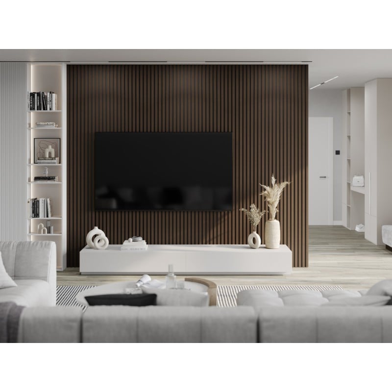 Mexen Lam-B nástenné lamely 275 x 30 cm, HDF doska 4 mm, technická dyha, Palisander Orech - S100-275307-3015-021