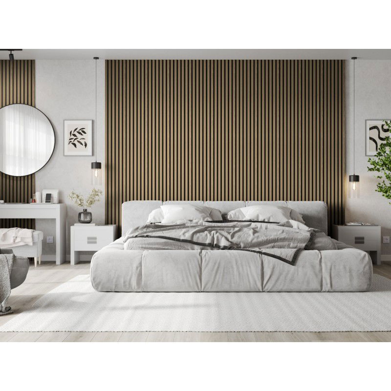 Mexen Lam-F nástenné akustické lamely 275 x 30 cm, plsť 8 mm, technická dyha, Ušľachtilý dub - S105-275307-3015-004