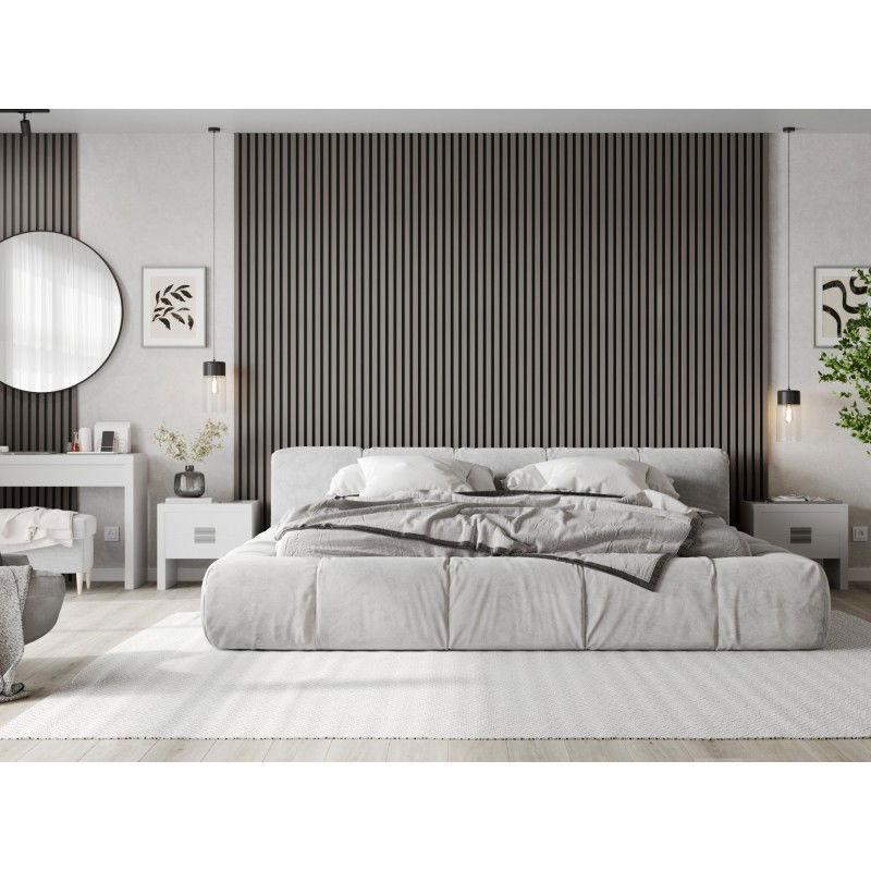 Mexen Lam-F stenové akustické lamely 275 x 30 cm, plsť 8 mm, technická dyha, Oceľový Dub - S105-275307-3015-006