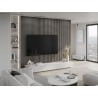Mexen Lam-F lamely nástenné akustické 275 x 30 cm, plsť 8 mm, technická dyha, Oceľový Dub - S105-275307-3015-006