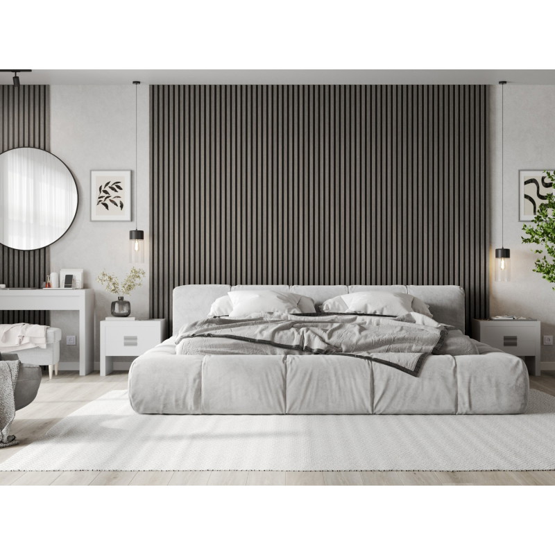Mexen Lam-F akustické nástenné lamely 275 x 30 cm, plsť 8 mm, technická dyha, Strieborný Dub - S105-275307-3015-007