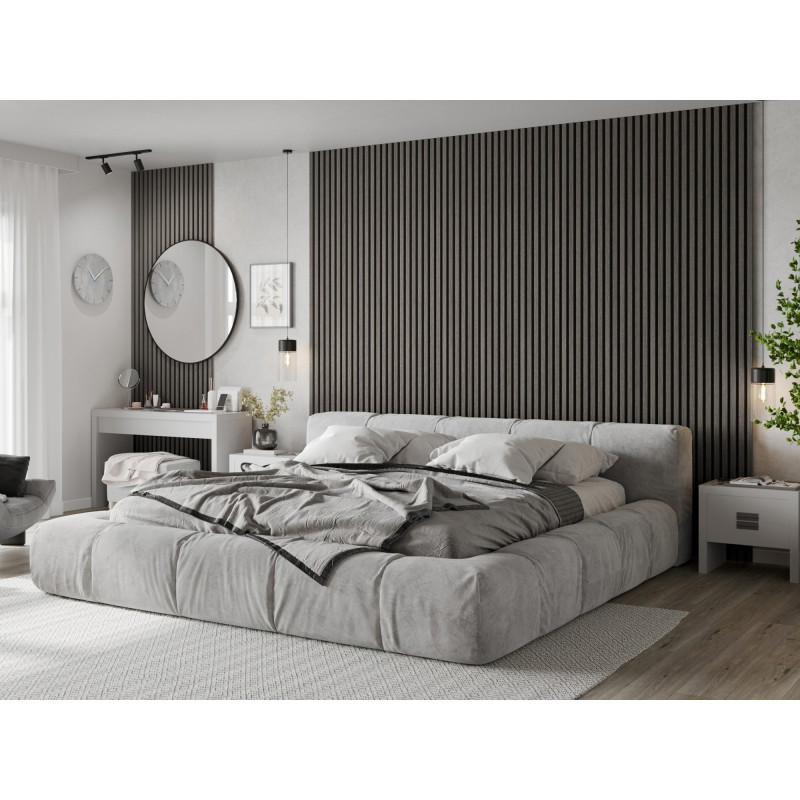 Mexen Lam-F akustické nástenné lamely 275 x 30 cm, plsť 8 mm, technická dyha, Strieborný Dub - S105-275307-3015-007