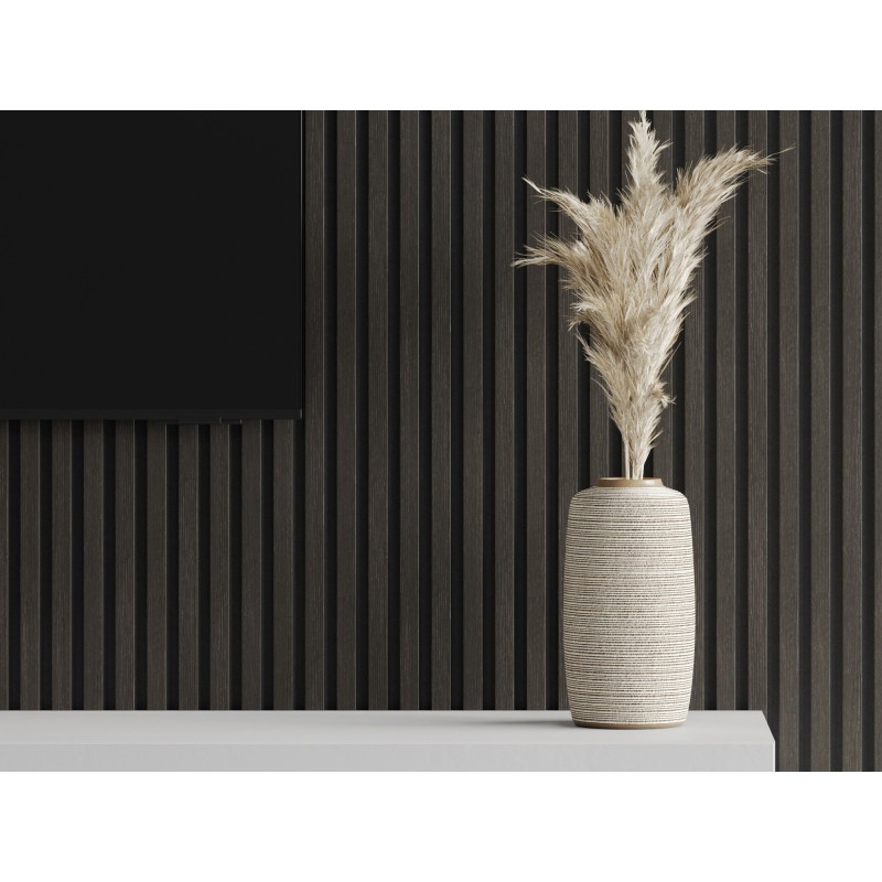 Mexen Lam-F akustické stenové lamely 275 x 30 cm, plsť 8 mm, technická dyha, Striebristý Orech - S105-275307-3015-009