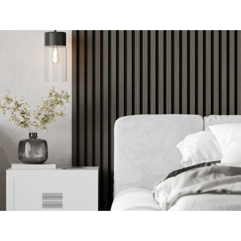 Mexen Lam-F lamely nástenné akustické 275 x 30 cm, plsť 8 mm, technická dyha, Onyxový Dub - S105-275307-3015-010