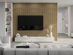 Mexen Lam-F akustické stenové lamely 275 x 30 cm, plsť 8 mm, technická dyha, Prírodný Bambus - S105-275307-3015-011