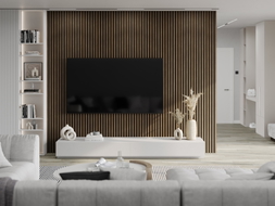 Mexen Lam-F akustické steny lamely 275 x 30 cm, plsť 8 mm, technická dyha, Kakao Orech - S105-275307-3015-018