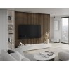 Mexen Lam-F akustické steny lamely 275 x 30 cm, plsť 8 mm, technická dyha, Kakao Orech - S105-275307-3015-018