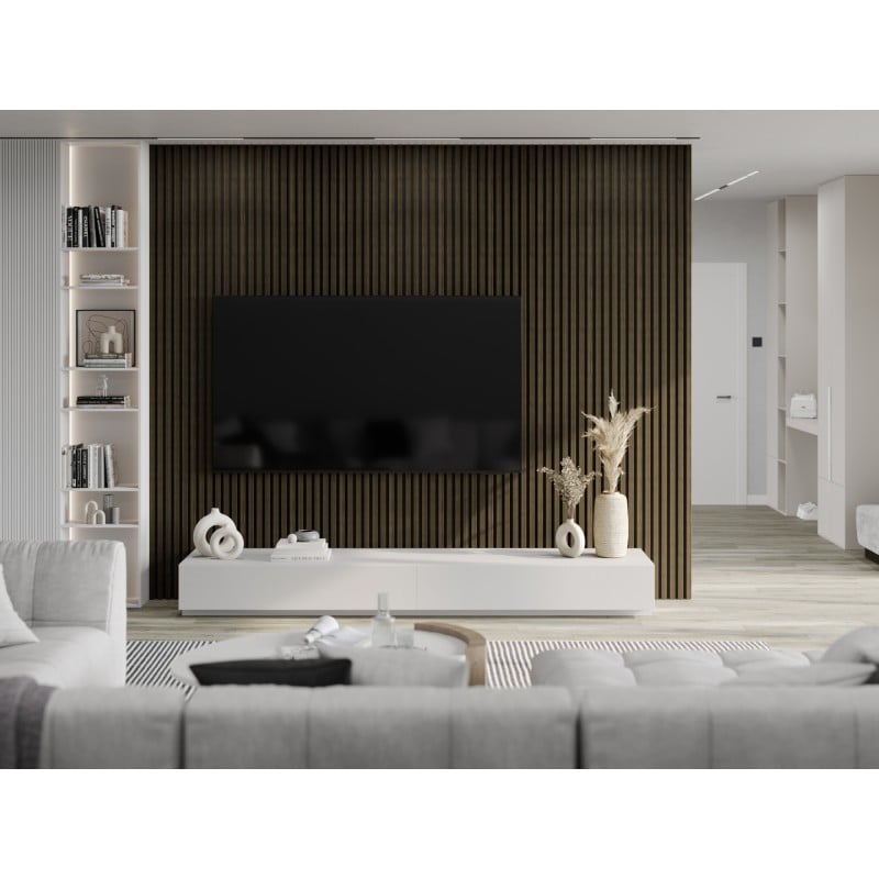 Mexen Lam-F akustické nástenné lamely 275 x 30 cm, plsť 8 mm, technická dyha, Kráľovský Eben - S105-275307-3015-020