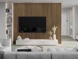 Mexen Lam-F akustické stenové lamely 275 x 30 cm, plsť 8 mm, technická dyha, Svetlý Orech - S105-275307-3015-017
