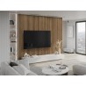 Mexen Lam-F akustické stenové lamely 275 x 30 cm, plsť 8 mm, technická dyha, Svetlý Orech - S105-275307-3015-017
