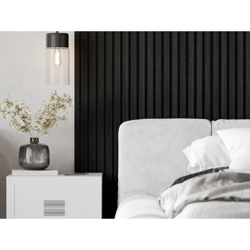 Mexen Lam-F nástenné akustické lamely 275 x 30 cm, plsť 8 mm, technická dyha, Strieborný čierny dub - S105-275307-3015-025