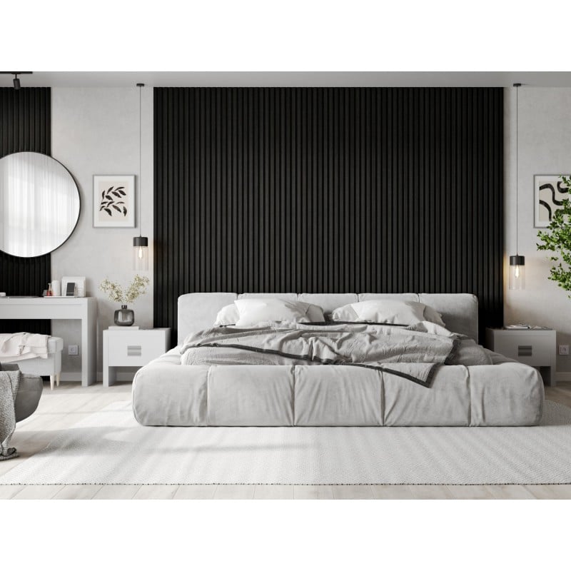 Mexen Lam-F nástenné akustické lamely 275 x 30 cm, plsť 8 mm, technická dyha, Strieborný čierny dub - S105-275307-3015-025