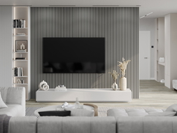 Mexen Lam-B stenové lamely 275 x 31,5 cm, HDF doska 4 mm, Sivý Mat - S100-275317-2812-052