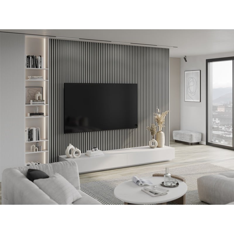 Mexen Lam-B stenové lamely 275 x 31,5 cm, HDF doska 4 mm, Sivý Mat - S100-275317-2812-052