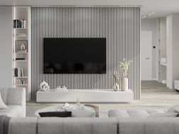 Mexen Lam-B lamely na stenu 275 x 31,5 cm, doska HDF 4 mm, Biely Lesk - S100-275317-2812-054