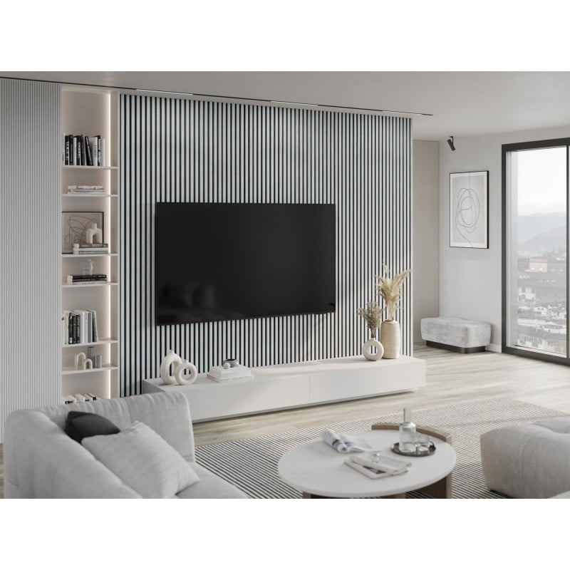 Mexen Lam-B nástenné lamely 275 x 31,5 cm, HDF doska 4 mm, Ľadový Dub - S100-275317-2812-061