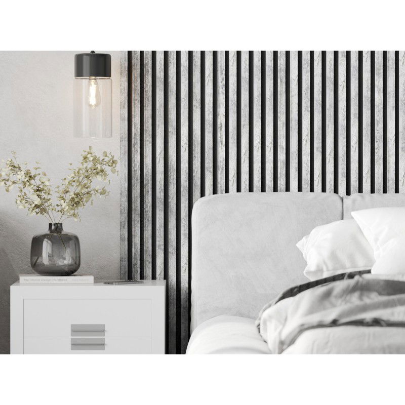 Mexen Lam-B stenové lamely 275 x 31,5 cm, HDF doska 4 mm, Biely Dub - S100-275317-2812-064