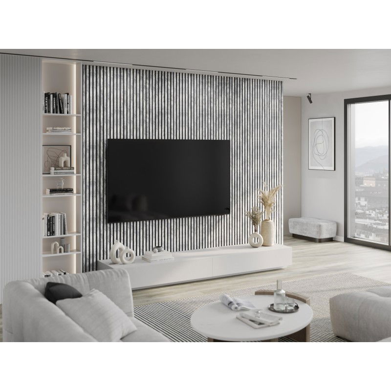 Mexen Lam-B stenové lamely 275 x 31,5 cm, HDF doska 4 mm, Biely Dub - S100-275317-2812-064