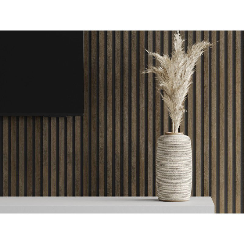 Mexen Lam-B nástenné lamely 275 x 31,5 cm, HDF doska 4 mm, Dub Espresso - S100-275317-2812-065