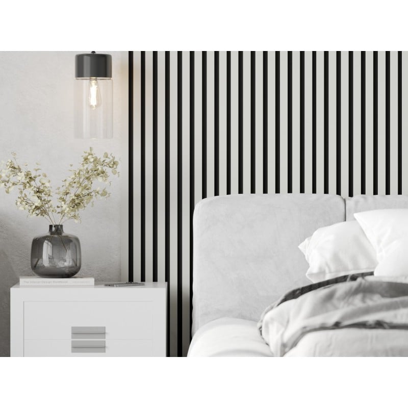 Mexen Lam-F stĺpové akustické lamely 275 x 31,5 cm, plsť 6 mm, biela matná - S105-275317-2812-051