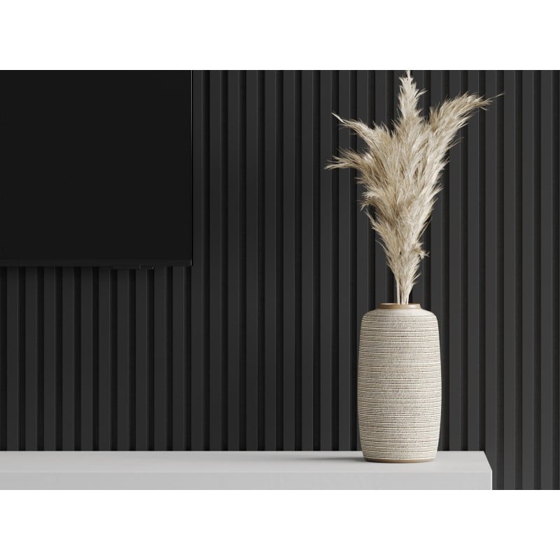 Mexen Lam-F stenové akustické lamely 275 x 31,5 cm, plsť 6 mm, Čierna Mat - S105-275317-2812-053