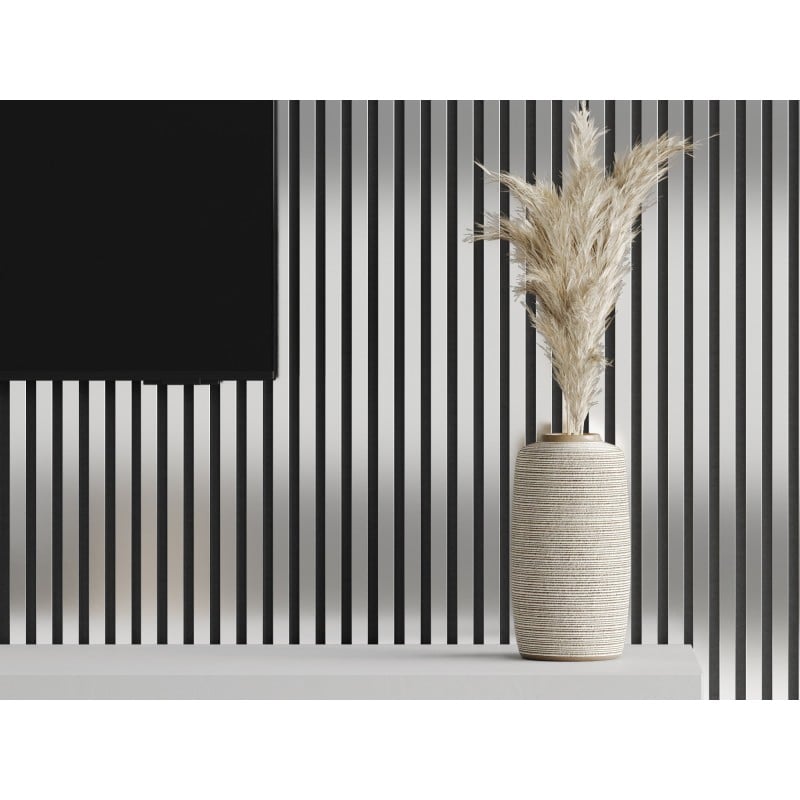 Mexen Lam-F lamely stienové akustické 275 x 31,5 cm, filc 6 mm, Strieborný - S105-275317-2812-056