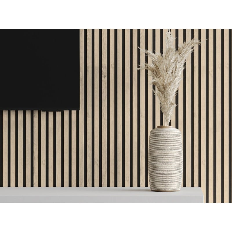 Mexen Lam-F nástenné akustické lamely 275 x 31,5 cm, plsť 6 mm, Perlový Dub - S105-275317-2812-058