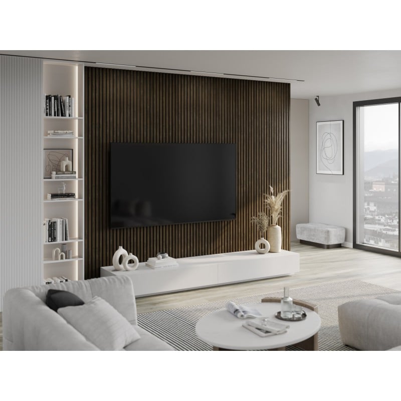 Mexen Lam-F akustické stenové lamely 275 x 31,5 cm, filc 6 mm, Dub Espresso - S105-275317-2812-065